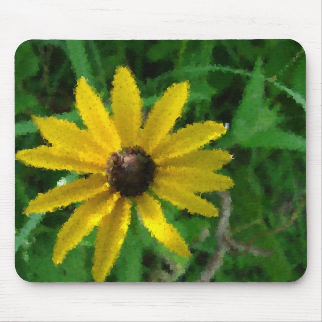 Abstrakte Blume Mousepad (Vorne)