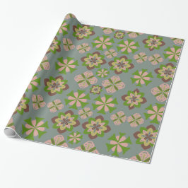 Abstrakte Blume nahtlose Muster Geschenkpapier
