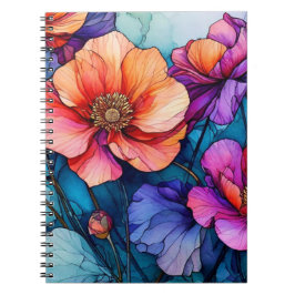 Abstrakte Blume Notebook Journal Notizblock