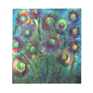 Abstrakte Blume Notizblock