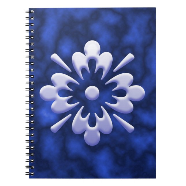 Abstrakte Blume Notizblock (Vorderseite)