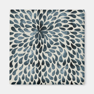 Abstrakte Blume Petals florale Blume Hintergrund. Magnet
