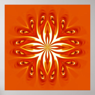 abstrakte Blume Poster