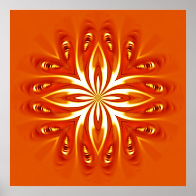 abstrakte Blume Poster (Vorne)