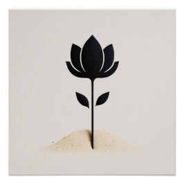 Abstrakte Blume Poster