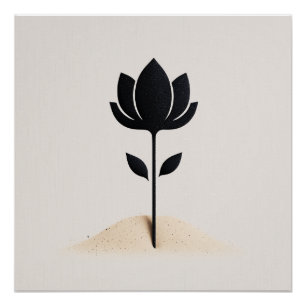 Abstrakte Blume Poster