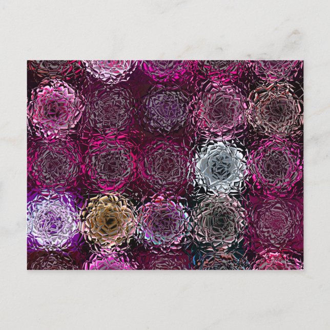 abstrakte Blume Postkarte (Vorderseite)