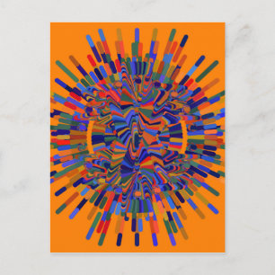 Abstrakte Blume Postkarte