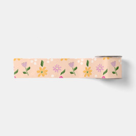 Abstrakte Blume Satinband