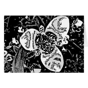 abstrakte Blume Schwarz-Weiß-Dekoration