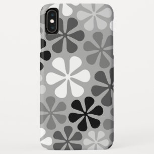 Abstrakte Blume Schwarz-weiß Grau Case-Mate iPhone Hülle