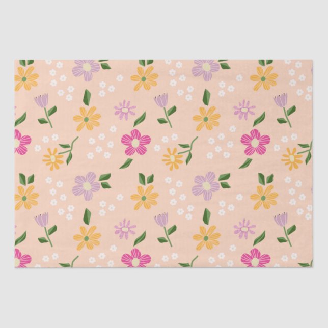 Abstrakte Blume Seidenpapier (Vorderseite)