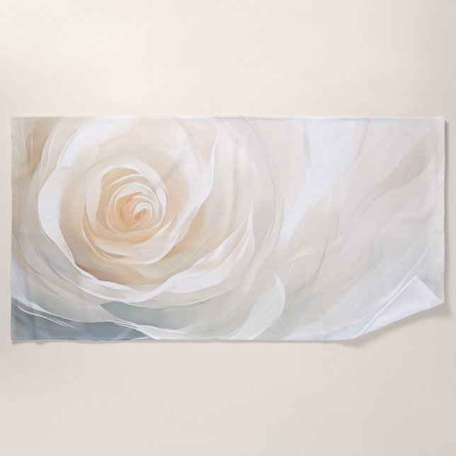 Abstrakte Blume Strandtuch (Vorderseite)