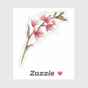 Abstrakte Blume Style Design Aufkleber