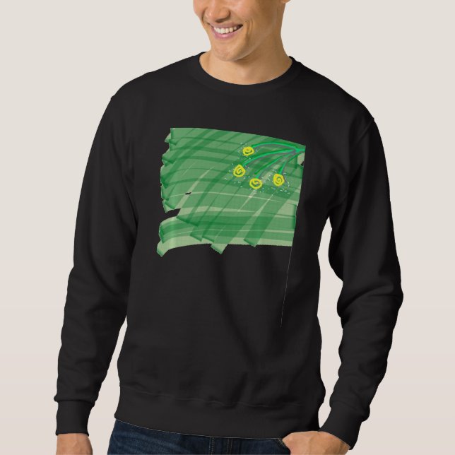 Abstrakte Blume Sweatshirt (Vorderseite)