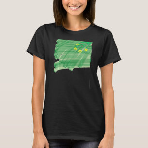 Abstrakte Blume T-Shirt