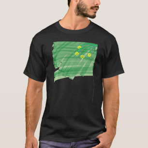 Abstrakte Blume T-Shirt
