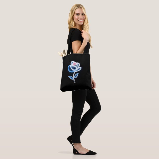 Abstrakte Blume Tasche (Am Model)
