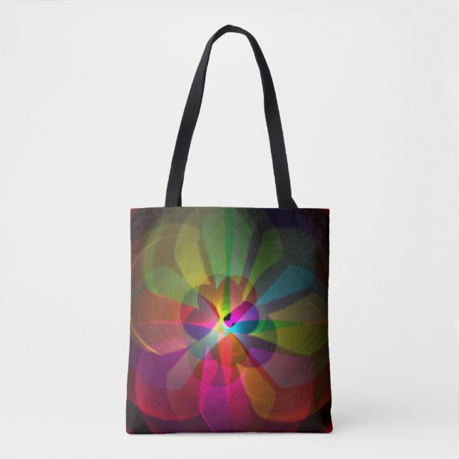 Abstrakte Blume Tasche (Vorderseite)