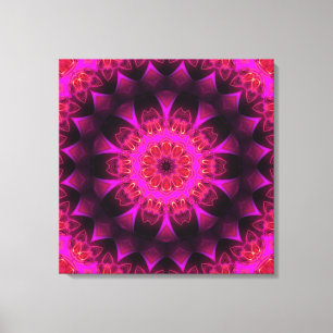 Abstrakte Blume überzogene Canvas Leinwanddruck
