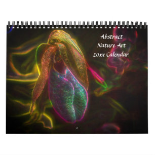 Abstrakte Blume und Naturkunst Kalender
