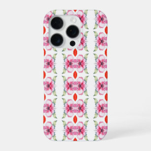 Abstrakte Blume und Roter Lipstick iPhone 16 Pro Hülle