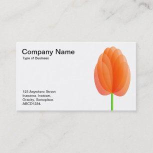 Abstrakte Blume Visitenkarte