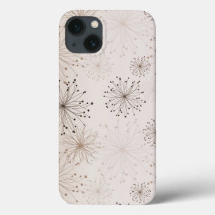 Abstrakte Blume zeichnen iPhone 13 Hülle