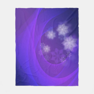 Abstrakte Blume zum Hintergrund des gefalteten Ind Fleecedecke