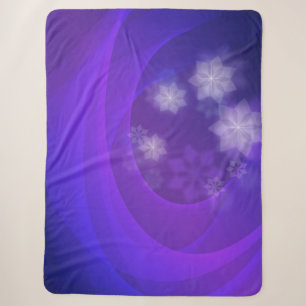 Abstrakte Blume zum Hintergrund des gefalteten Ind Sherpadecke