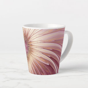 Abstrakte Blumen-Fraktal-Kunst & Schattierungen vo Milchtasse