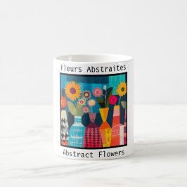 Abstrakte Blumen Kaffeetasse