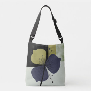 Abstrakte Blumen-Tasche – Sanfter Farb-Rhythmus Tragetaschen Mit Langen Trägern