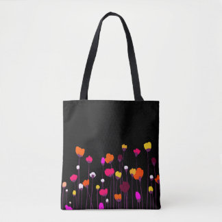 Abstrakte Blumen-Tragetasche | Farbige moderne Blu Tasche