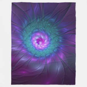 Abstrakte Blumenbeauty Fraktal Kunst, Dichtung und Fleecedecke