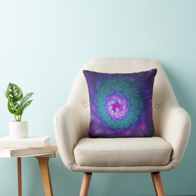 Abstrakte Blumenbeauty Fraktal Kunst, Dichtung und Kissen (Stuhl )