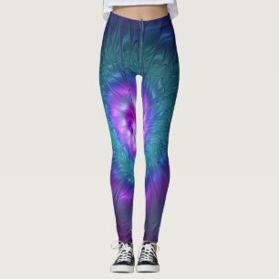Abstrakte Blumenbeauty Fraktal Kunst, Dichtung und Leggings