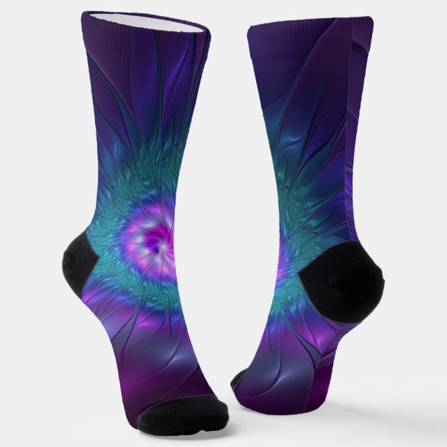 Abstrakte Blumenbeauty Fraktal Kunst, Dichtung und Socken (Gewinkelt)