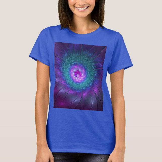 Abstrakte Blumenbeauty Fraktal Kunst, Dichtung und T-Shirt (Vorderseite)