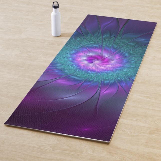 Abstrakte Blumenbeauty Fraktal Kunst, Dichtung und Yogamatte (Beispiel)