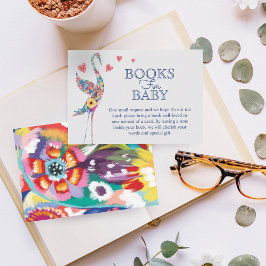 Abstrakte Blumenbücher für Baby Begleitkarte