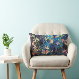 Abstrakte Blumenfantasie Lendenkissen