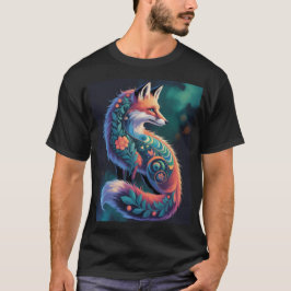 Abstrakte Blumenfosse Art | Lebhafter Verzierter F T-Shirt