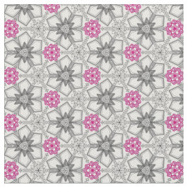 Abstrakte Blumengeometrie Stoff