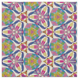 Abstrakte Blumengeometrie Stoff