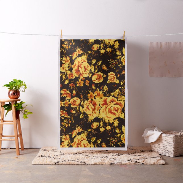 Abstrakte Blumenglastextur Stoff (Beispiel)