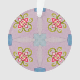 Abstrakte Blumenkreuz Ornament