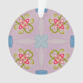 Abstrakte Blumenkreuz Ornament