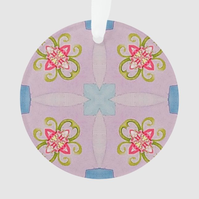Abstrakte Blumenkreuz Ornament (Vorderseite)