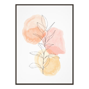 Abstrakte Blumenkunst Fotodruck